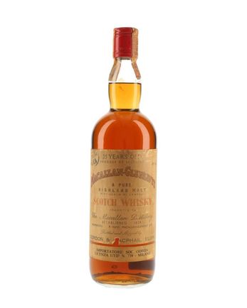 Macallan Glenlivet 25 ans Odeon Import Bottled 1960s Gordon & Macphail