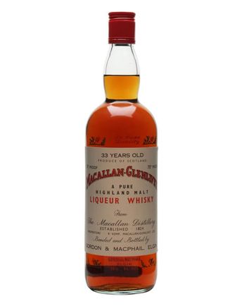 Macallan Glenlivet 33 ans Sherry Cask Bottled 1960s Gordon & Macphail