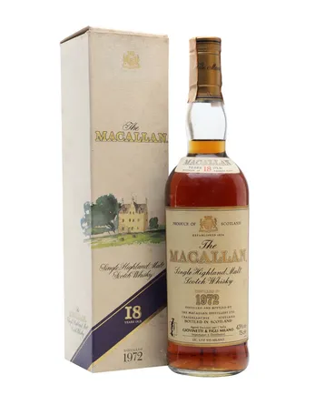 Macallan 1972 18 ans Vintage Label Sherry