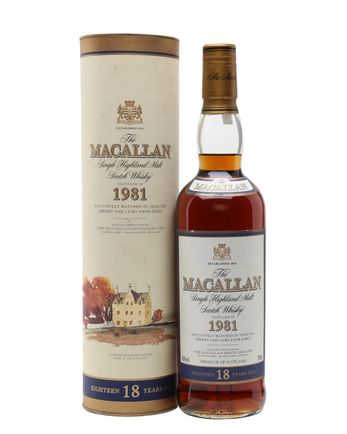 Macallan 1981 18 ans Vintage Label
