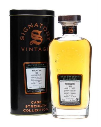 Macallan 1988 22 ans Cask #4952 Signatory Cask Strength Collection