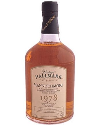 Mannochmore 1978 22 ans Vintage Hallmark