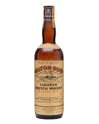 Miltonduff 13 ans Liqueur Whisky Bottled 1950s