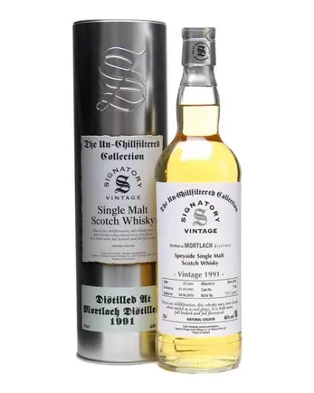 Mortlach 1991 18 ans Sherry Butt Un Chillfiltered Signatory Un-Chillfiltered Collection