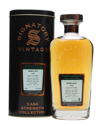 Mortlach 1991 21 ans Sherry Butt #12943 Signatory Cask Strength Collection