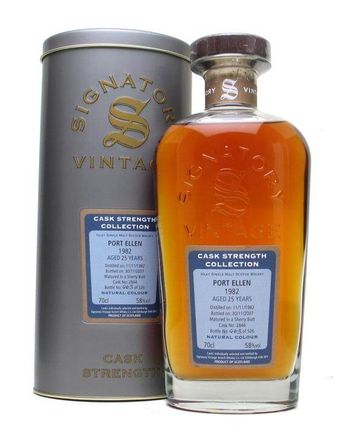 Port Ellen 1982 25 ans Sherry Cask Signatory Cask Strength Collection Bottled 2007