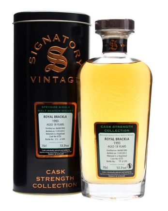 Royal Brackla 1993 18 ans Cask #6755 Signatory Cask Strength Collection