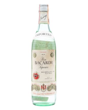 Bacardi Superior Mexico Bottled 1980s