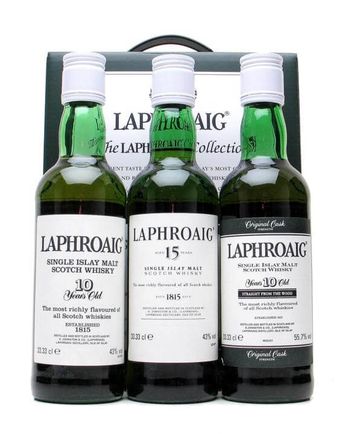 Laphroaig Collection 10 ans 15 ans 10 ans Cask Str 3x33cl