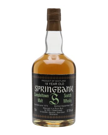 Springbank 1973 18 ans Rum Butt Cadenhead's