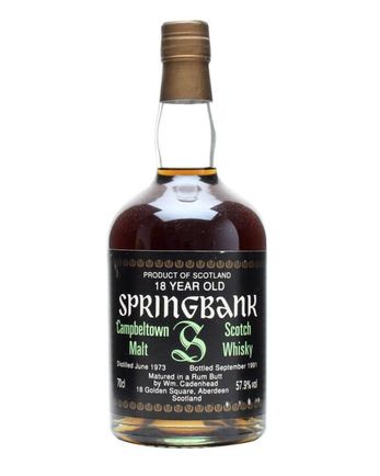 Springbank 1973 18 ans Rum Butt Cadenhead's 75cl