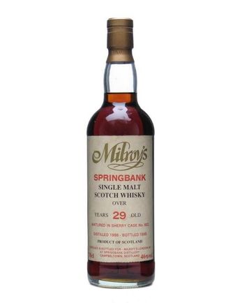 Springbank 1966 29 ans Sherry Cask Milroy's