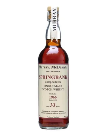 Springbank 1966 33 ans Murray McDavid