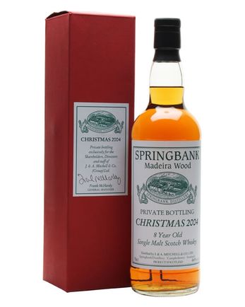 Springbank 8 ans Madeira Wood Bottled Christmas 2004