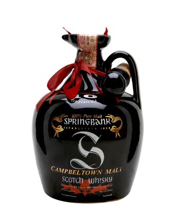 Springbank 10 ans Black Ceramic Jug Bottled 1980s