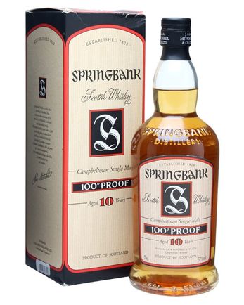 Springbank 10 ans 100 Proof Old Presentation