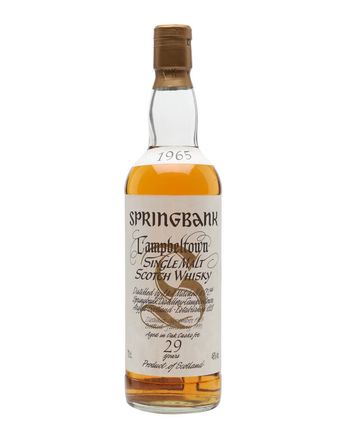 Springbank 1965 29 ans Bottled 1990s