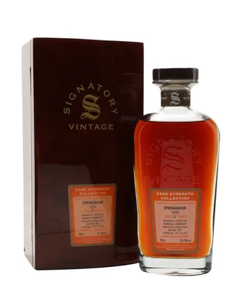 Springbank 1970 37 ans Sherry Butt Signatory Cask Strength Collection