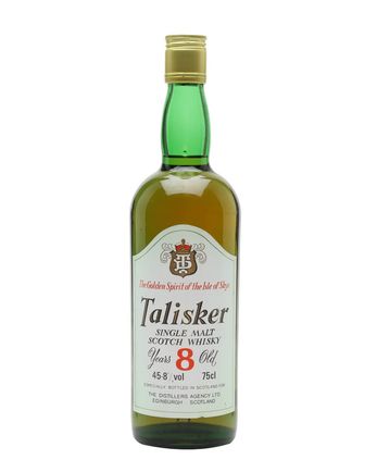 Talisker 8 ans DT Label Bottled 1980s
