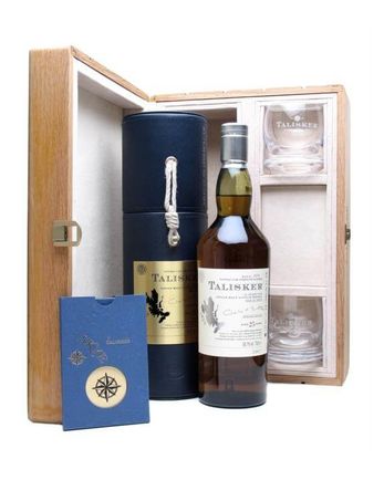 Talisker 25 ans Sea Chest Gift Pack 2 Glasses