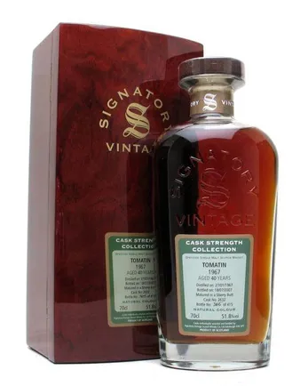 Tomatin 1967 40 ans Signatory Cask Strength Collection