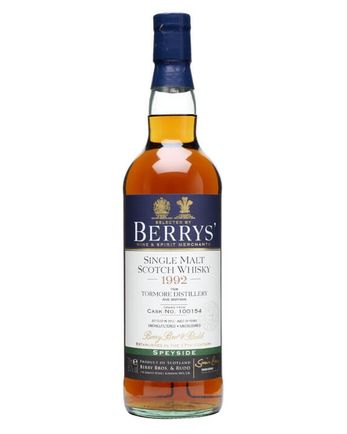 Tormore 1992 20 ans Cask #100154 Berry Bros Berry Bros & Rudd